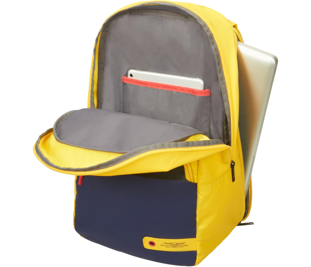 AMERICAN TOURISTER 15.6" CITY AIM Niebiesko-żółty 79G-01-007 - 738170 - zdjęcie 4